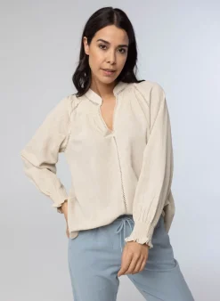 Blouse Zandkleur