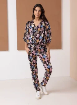 Broek Met Bloemenprint