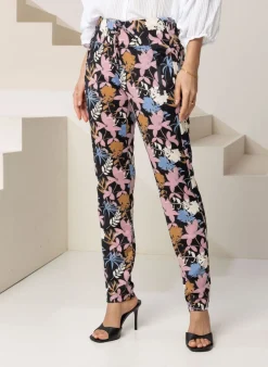 Broek Met Bloemenprint