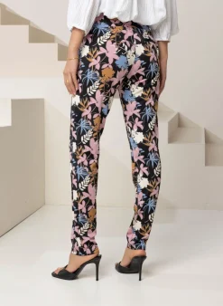 Broek Met Bloemenprint