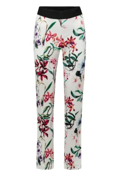 Broek Met Levendige Bloemenprint