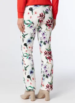 Broek Met Levendige Bloemenprint