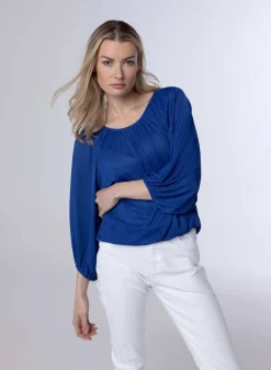 E Blouse Met Pofmouwen