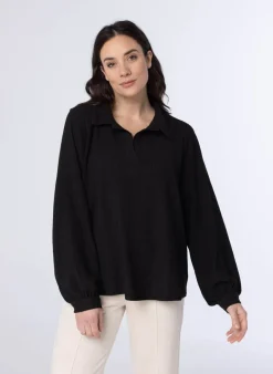 E Blouse Met Pofmouwen