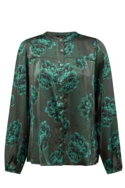 E Blouse Van Polyester-Satijn