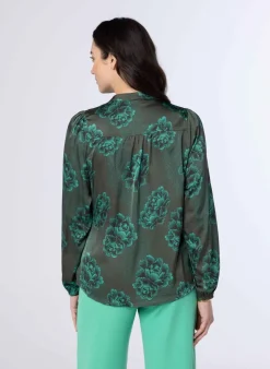 E Blouse Van Polyester-Satijn