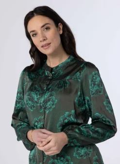 E Blouse Van Polyester-Satijn
