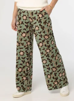 E Broek Met Botanische Print