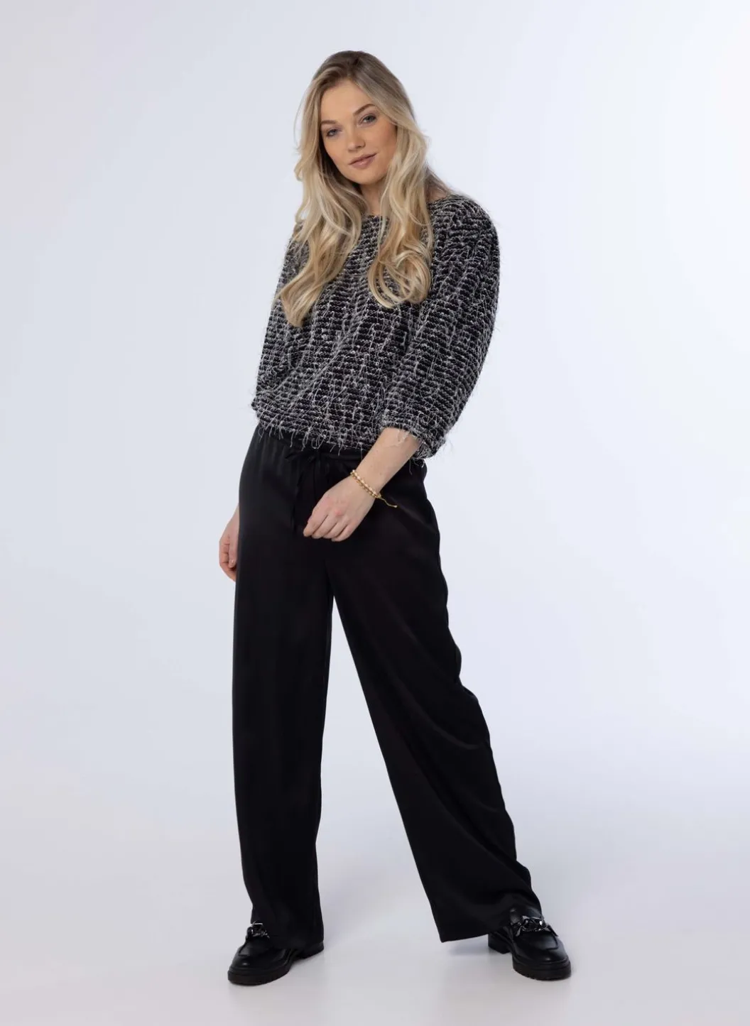 E Broek Van Polyester-Satijn