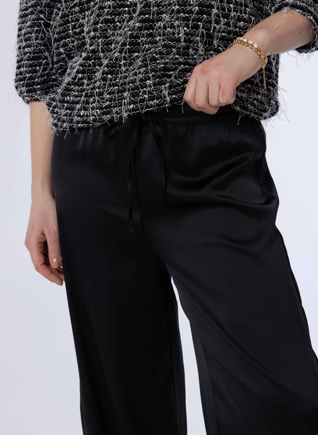 E Broek Van Polyester-Satijn