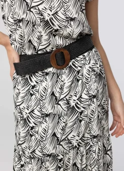 E Riem Met Houten Gesp