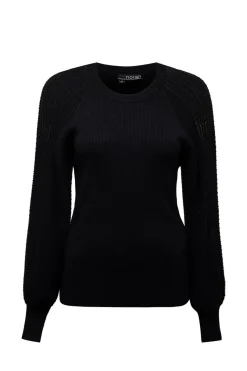 E Trui Met Gebreide Mouwen