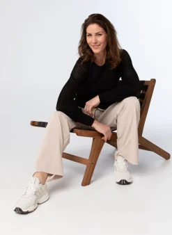 E Trui Met Gebreide Mouwen