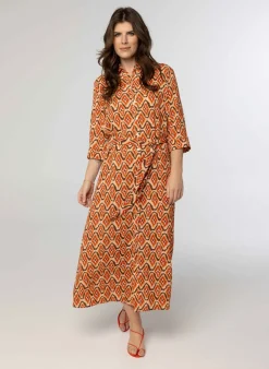 Enkellange Jurk Met Print