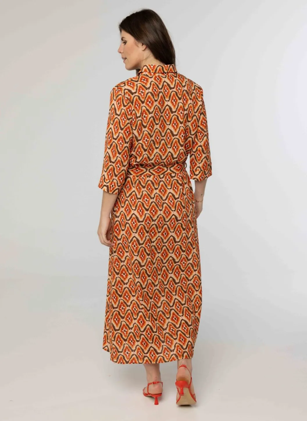 Enkellange Jurk Met Print