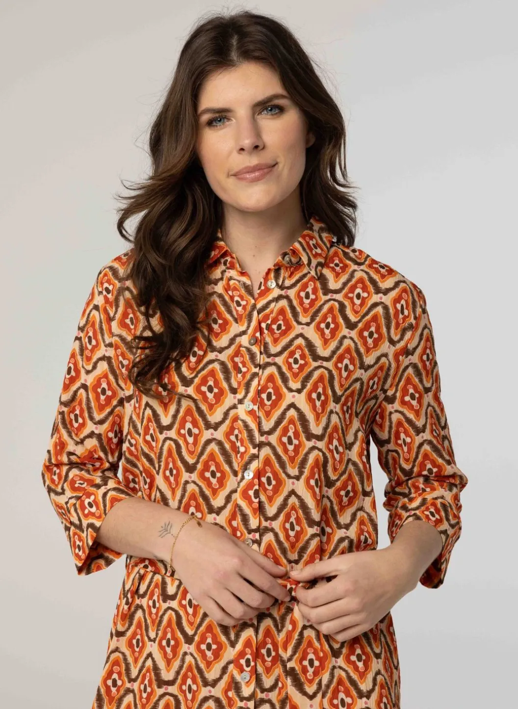 Enkellange Jurk Met Print