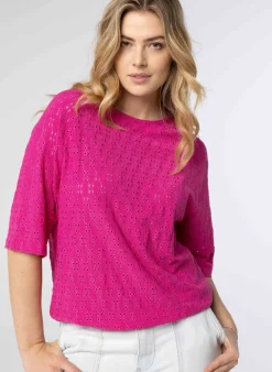 Fuchsia Shirt Embroidery