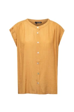 Gele Blouse Met Kapmouwen