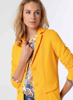 Gele Getailleerde Blazer
