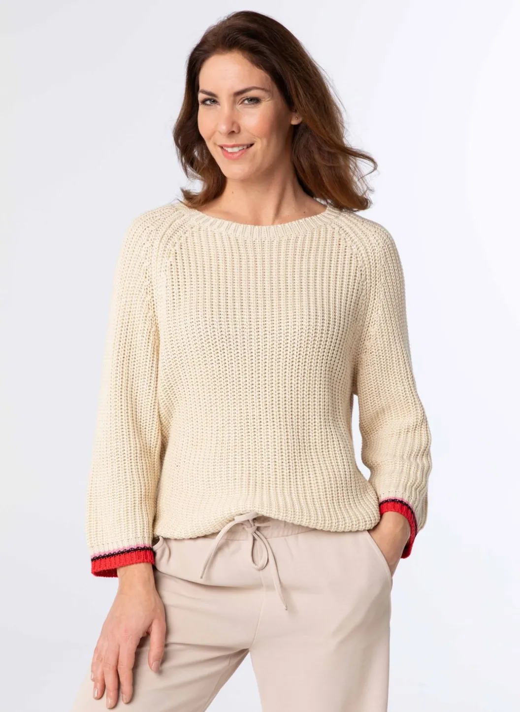 Gele Grof Gebreide Trui