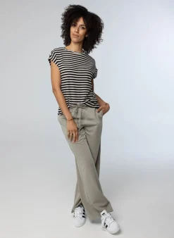 Gestreept Shirt Zwart/Ecru