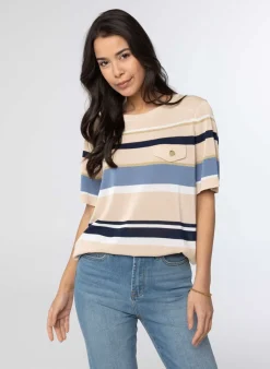 Gestreepte Trui Met Borstzak