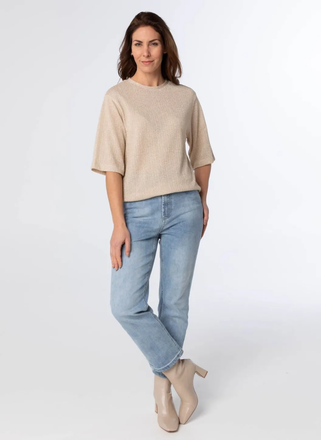 Gouden Metallic Trui