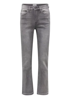 Grijze Denim Broek Van Katoenmix