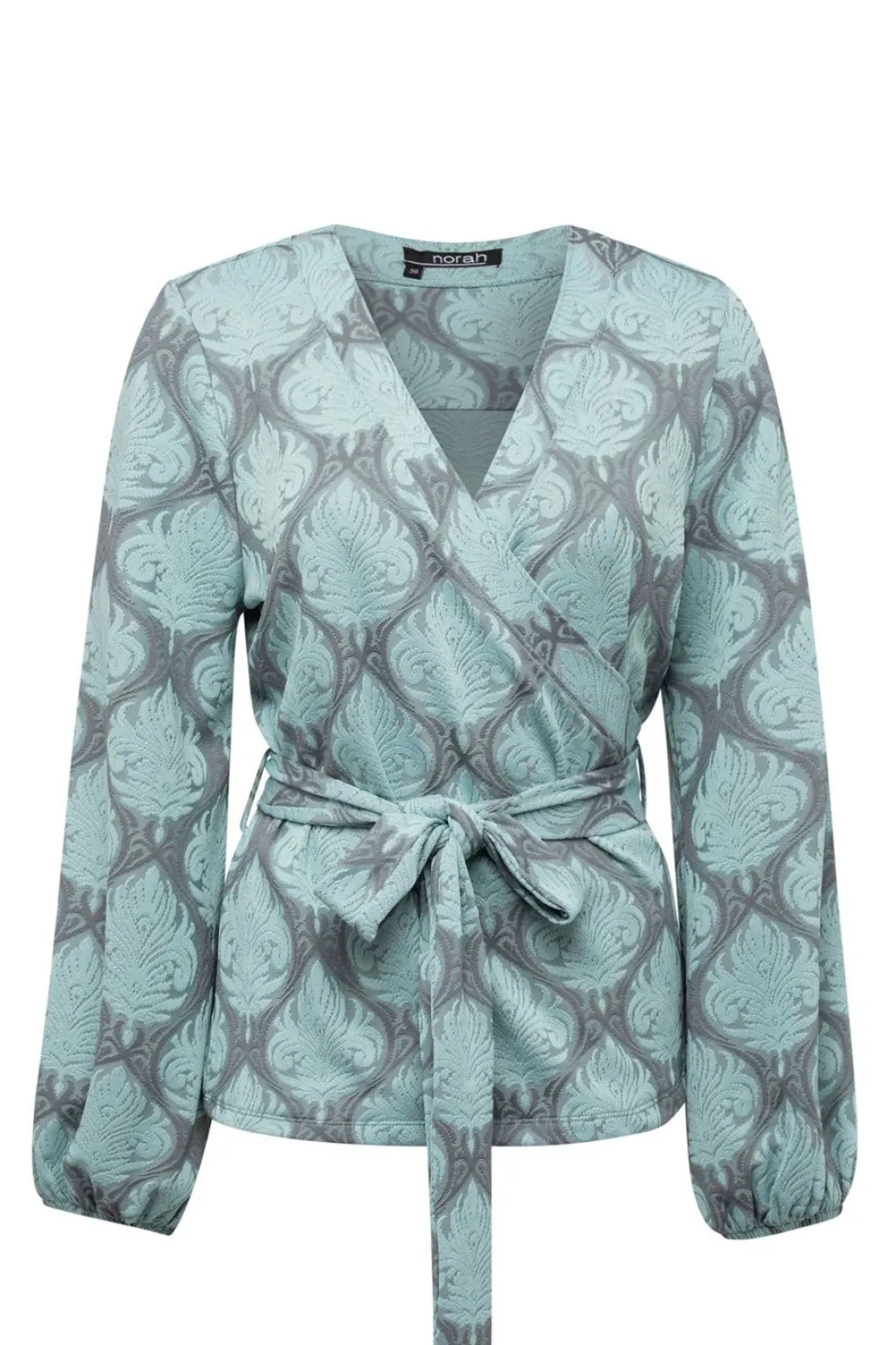 Groen Grijze Overslag Trui