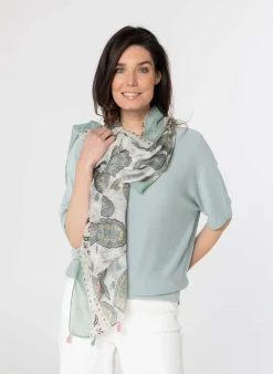 Groene Sjaal Met Tassels