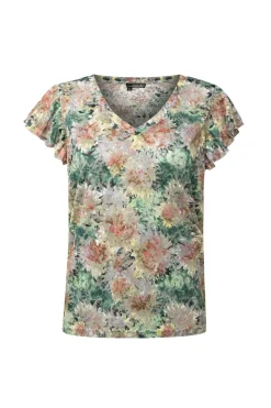 Kanten Shirt Meerkleurig