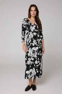 Midi Overslagjurk /Wit