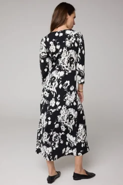 Midi Overslagjurk /Wit