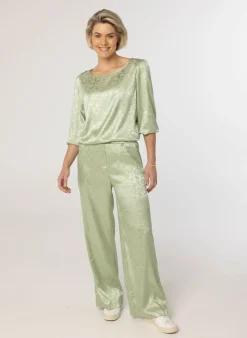 Mint E Glanzende Blouse