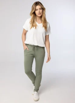 Off White Shirt Met V-Hals