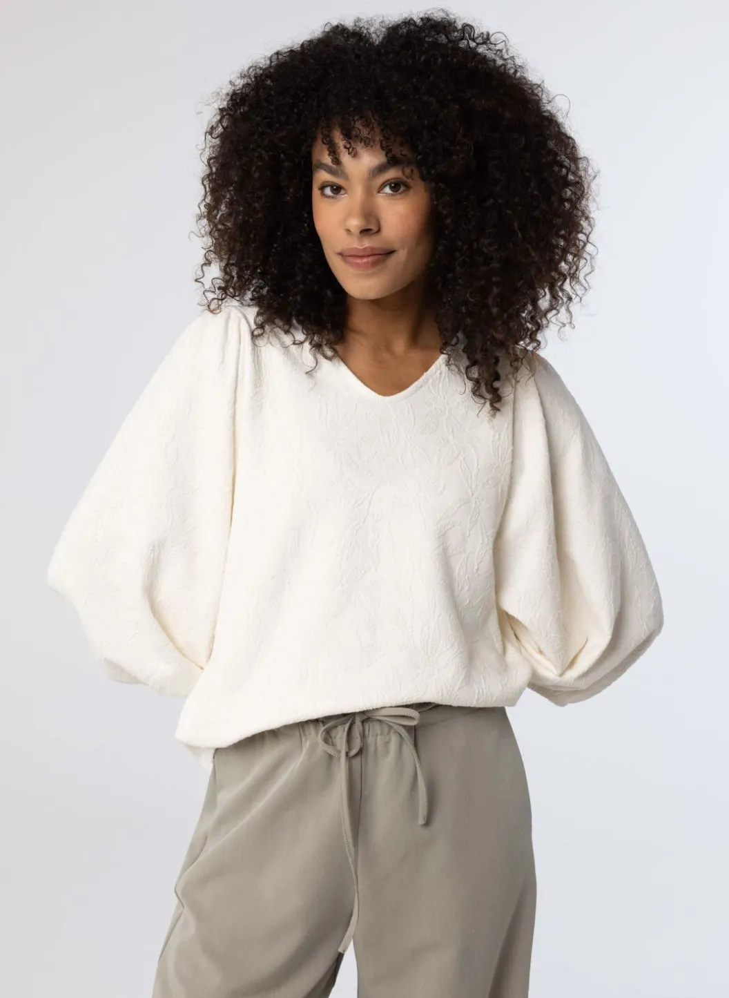 Off White Trui Botanisch