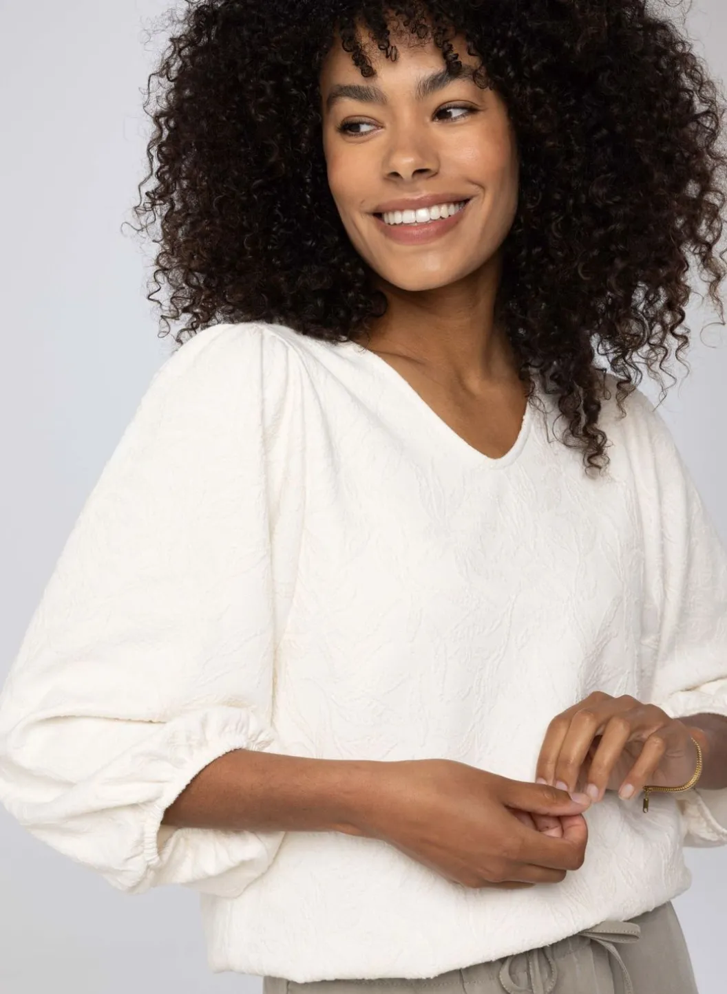 Off White Trui Botanisch