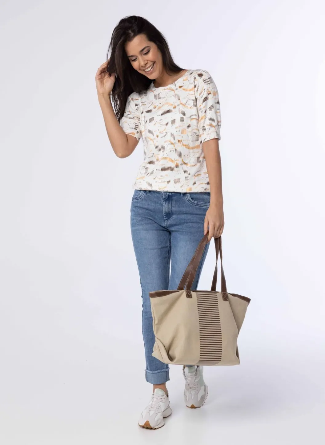 Witte Trui Met Print