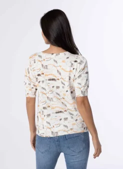 Witte Trui Met Print