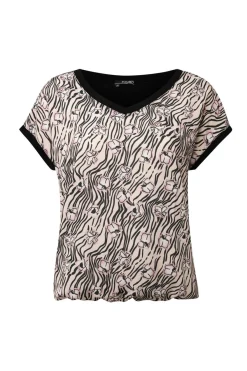 Zandkleurig Shirt Met Print
