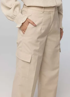 Zandkleurige Cargo Broek